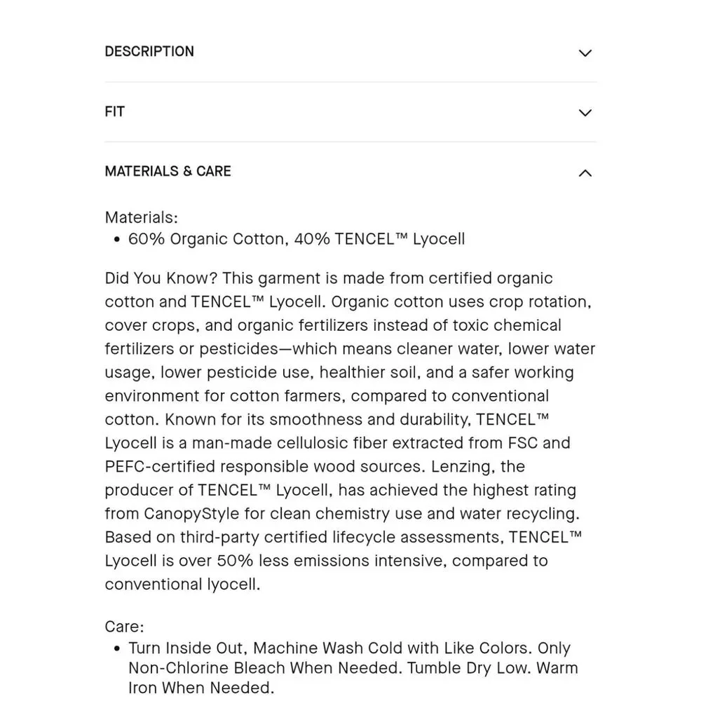 Everlane new tag